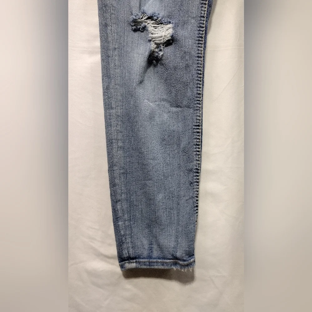 Silver Jeans Distressed Boyfriend Jeans Women's 26 Blue Boho Retro 90s Y2K Baggy - Picture 3 of 9